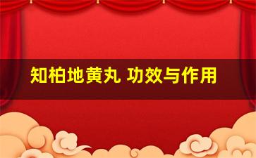 知柏地黄丸 功效与作用